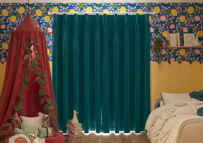 Ultra Luxe Velvet, Deep Teal - Made to Measure Curtains - Image 7